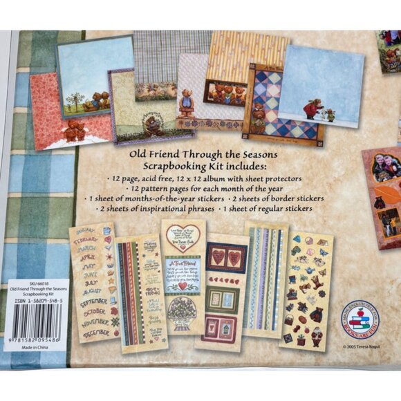 12x12 Seasonal Scrapbook Album Kit w/ Stickers Pages Protectors Memory Book - Picture 4 of 10